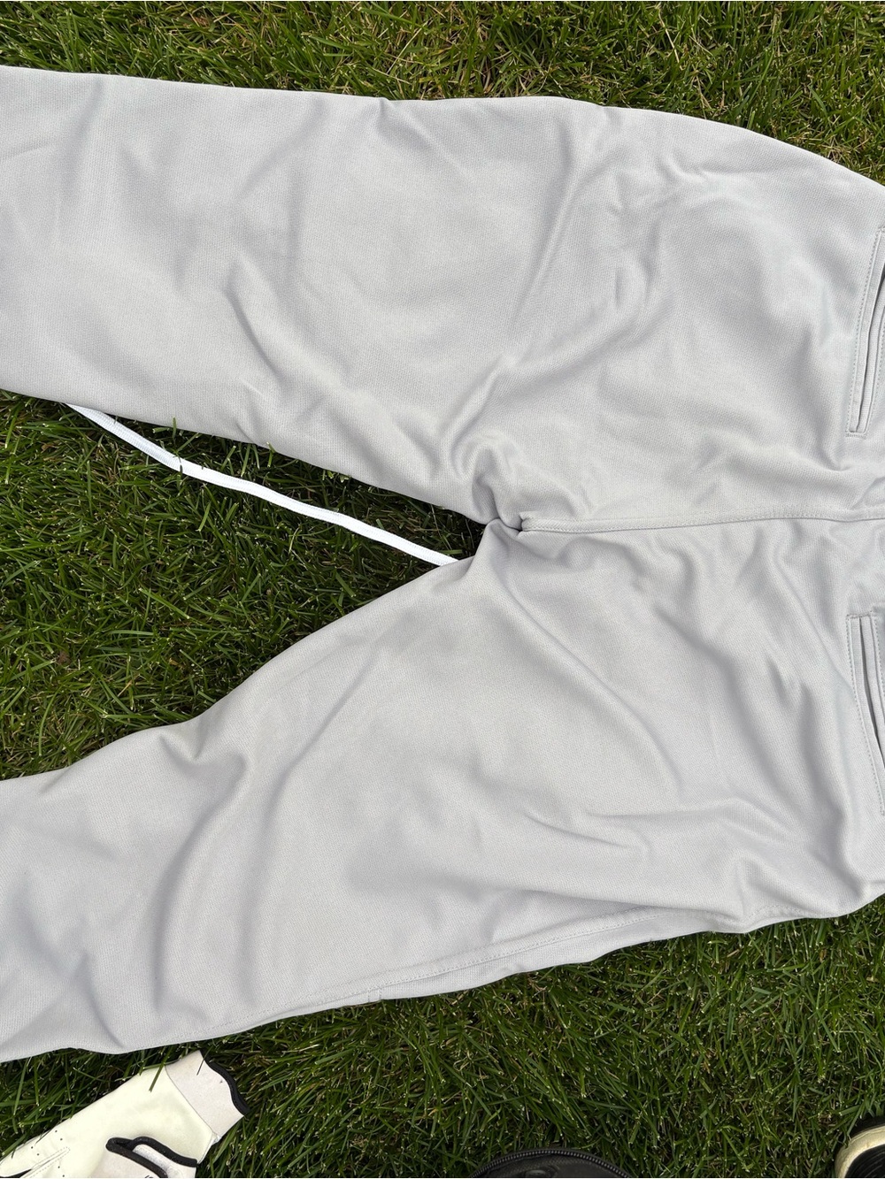 Kids Light Gray Athletic Jogger Pants